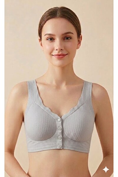 lunera Laser Cut Seamless Front Button Bra