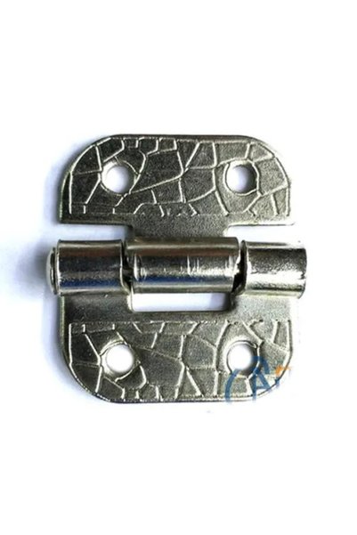 Toptan Bulurum Stopled hinge 30x33mm, nickel, 100 pieces