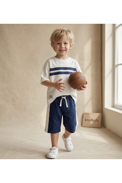 eradkids Organic Cotton Oversize Shorts T-Shirt Boys' Set