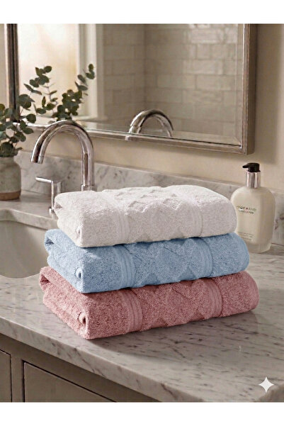 GÖN EV ve OTEL TEKSTİLİ 100% Cotton Luxury Hand Towel 50X90 cm 220 Gr Set of ...