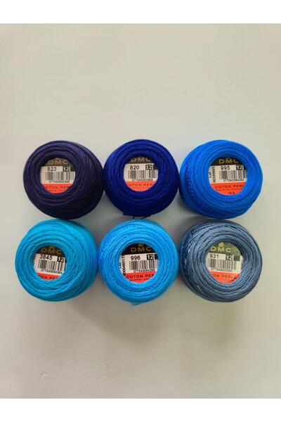 Dmc ΚΟΤΟΝ ΠΕΡΛΕ ΝΟ 12 - ΣΕΤ ΜΠΛΕ ΑΠΟΧΡΩΣΕΩΝ