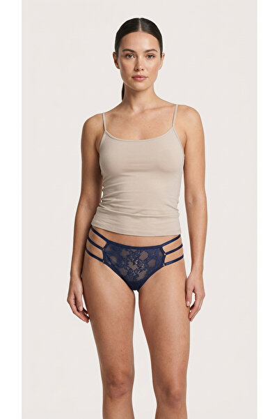 LUNİTA Γυναικείο στρινγκ με κορδόνια στο πλάι D Δαντέλα i