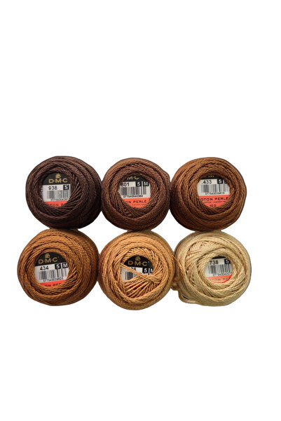 Dmc KOTON PERLE ΝΟΜΑΡΙ 5 - ΣΕΤ ΚΑΦΕ ΤΟΝΟΥΣ