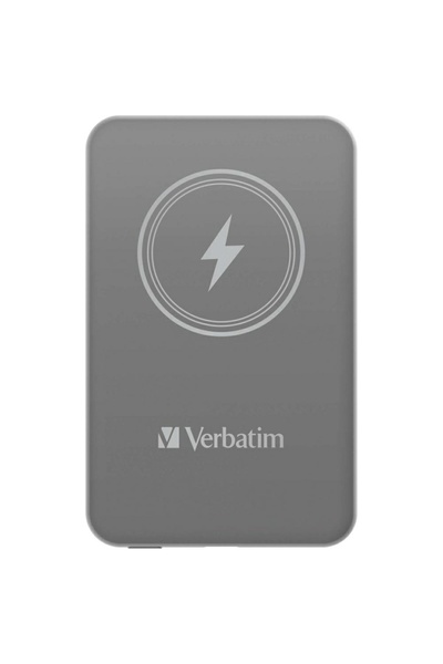Verbatim Charge'n'Go 5000mAh Baterie externă magnetică wireless 15W Gri