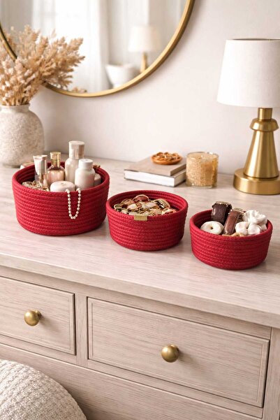 SOFT HOME ΚΟΚΚΙΝΟ ΚΑΛΑΘΙ ΟΡΓΑΝΩΣΗΣ ΤΡΙΩΝ ΕΠΙΠΕΔΩΝ 3 ΘΕΣΕΩΝ