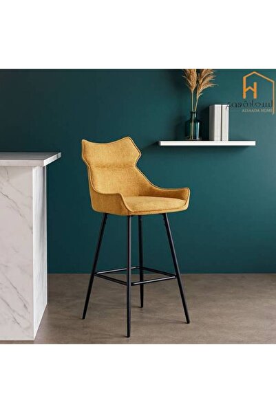 Al Saadah Home Single Bar Chair - Yellow