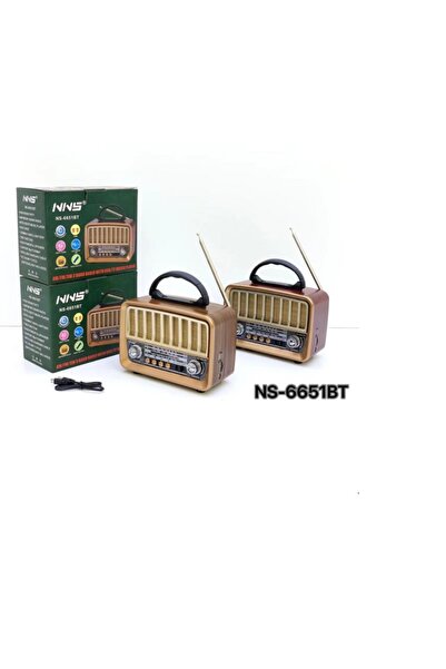 Premio NNS NS-6651BT Taşınabilir Nostaljik Radyo Bluetooth Speaker