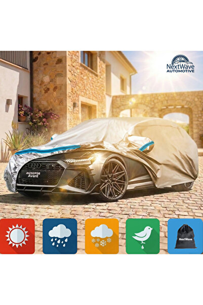 NEXTWAVE ®️   Κάλυμμα αυτοκινήτου σεντάν 530x200x150 εκ., αδιάβροχο, προστασί...