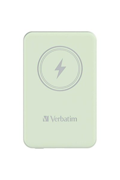 Verbatim Charge'n'Go 5000mAh Μαγνητικό 15W Ασύρματο Power Bank Πράσινο