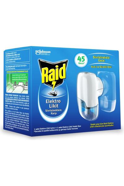 Raid Elekro Likit Cihaz Ve 1 Yedek 45 Gece