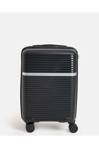 REDTAG Black 20 Inch Hard Trolley Luggage