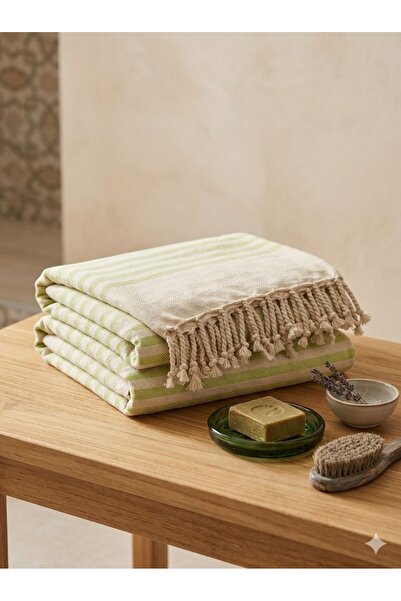 bohemian buldan 100% Cotton Double Sided Pistachio Green Pestemal Beach Towel...