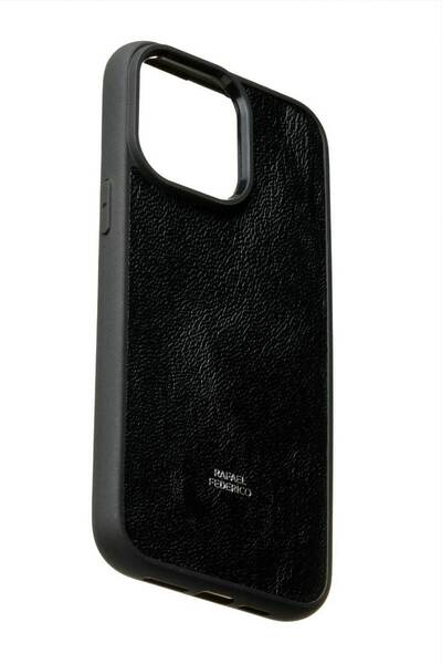 RAFAEL FEDERICO IPHONE 14 PRO MAX KEÇİ DERİSİ SİYAH KILIF