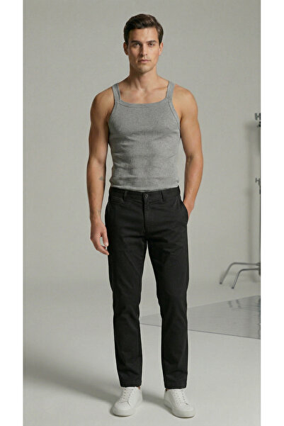 byTOROS Thin Strap Cotton Ribbed Camisole Men's Undershirt Invisible Strap