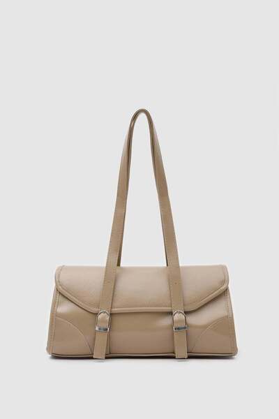 Shule Bags Lue Vintage Baget Çanta Bej