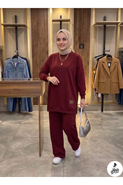 Bala Giyim Σετ με έμβλημα και σχισμή στο λαιμό και στο κάτω μέρος