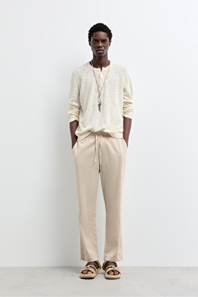 LEFTIES Keten - pamuk jogger pantolon