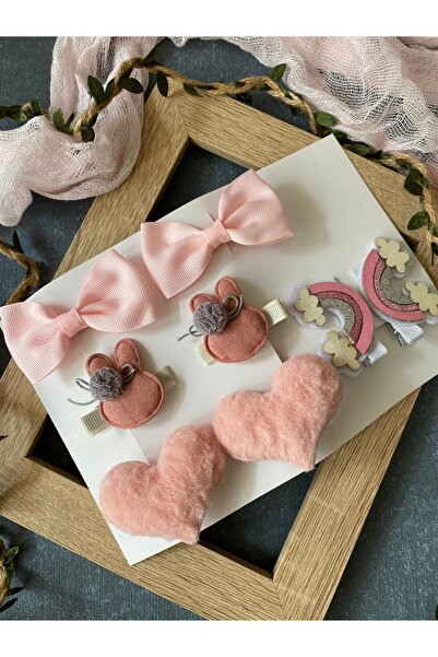 Miniko Butik Kız Bebeklere Özel Klips Seti 8'li (Seçtiğiniz Görseldeki 4 Çift...