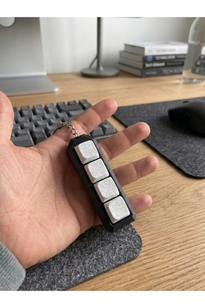 3D 4lü switchli stres klavye anahtarlık