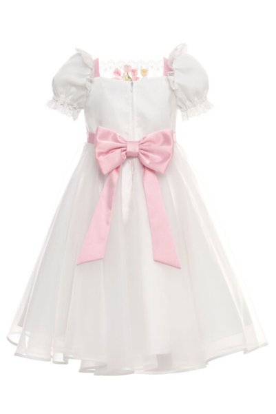 Pamina Girl's Embroidered Floral Evening Dress Tulle Event Dress & Hair Accessory – Set of 2 Ages 3-4-5-6-7 36395Pr