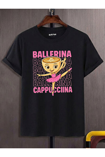 barsdepo Μπλουζάκι BALLERINA CAPPUCCINO, Ποιότητα PREMIUM Unisex για Παιδιά /...