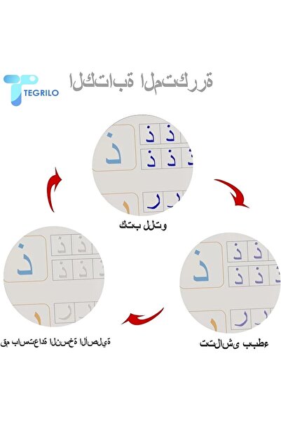 AlsayedP كتاب تدريب الخط العربي السحري للأطفال (A5 عربي)