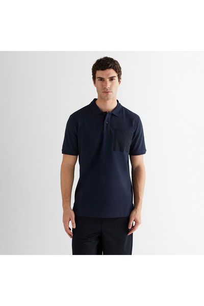 Gant Erkek Lacivert Kısa Kollu Polo