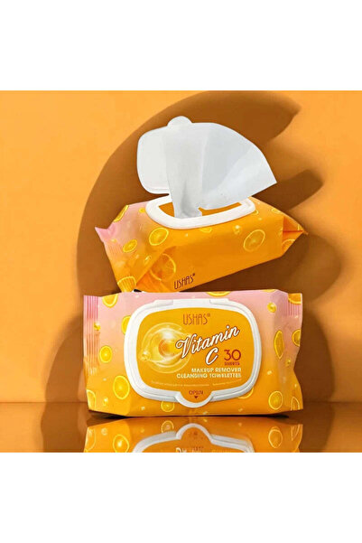 Ushas Μαντηλάκια Καθαρισμού - Βιταμίνη C