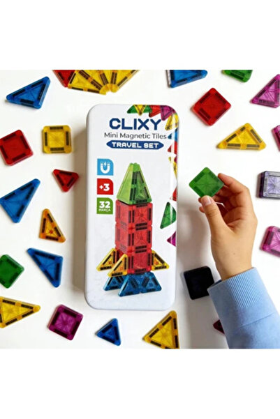 Ucuzuna Bak Mini Manyetik Bloklar 32 Parça Travel Set