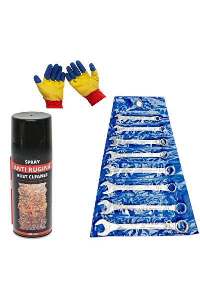 OEM Σετ 8 κλειδιών M6/M19, κεφαλές κλειδιών γωνιακές 15° με αντισκωριακό σπρέ...