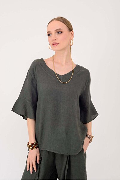 Park Moda E31081 ΛΙΝΗ ΜΠΛΟΥΖΑ ΜΕ ΛΑΙΜΟΥΡΑ ΣΧΗΜΑΤΟΣ V