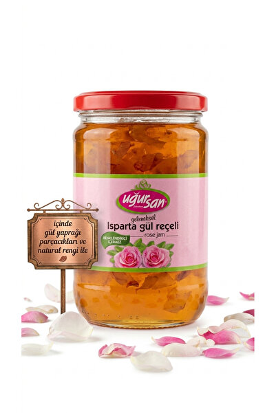Uğursan Şekerleme Uğursan Gül Reçeli Natural 780 Gram Cam 2'li Paket