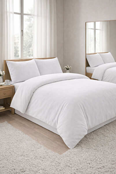 MUK's Σετ Παπλωματοθήκη Διπλό 4 τεμαχίων με Ελαστικό Σεντόνι, Σετ Άνεσης Μαλα...