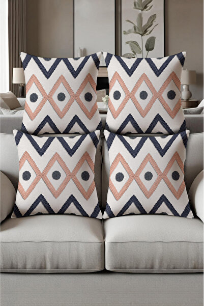 patron halı Digital Printed Soft Textured 4-Piece Throw Pillow Cover Set (43X...