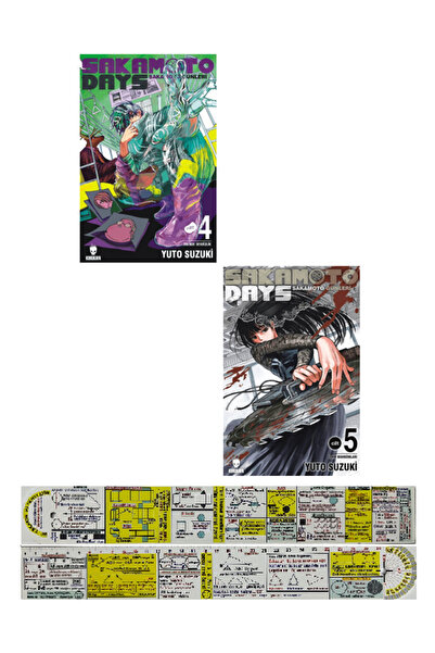 Kurukafa Yayınları Sakamoto Days 4-5. Ciltler Manga Seti + Özel Cetvel
