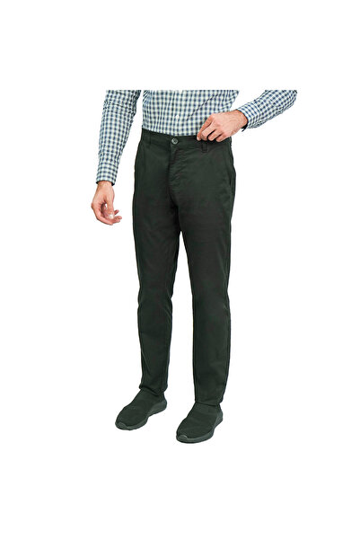 Giordano Men’s Slim Tapered Stretch Twill Khakis with Elastic Waist