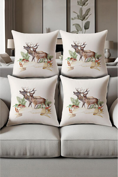 patron halı Digital Printed Soft Textured 4-Piece Throw Pillow Cover Set (43X...