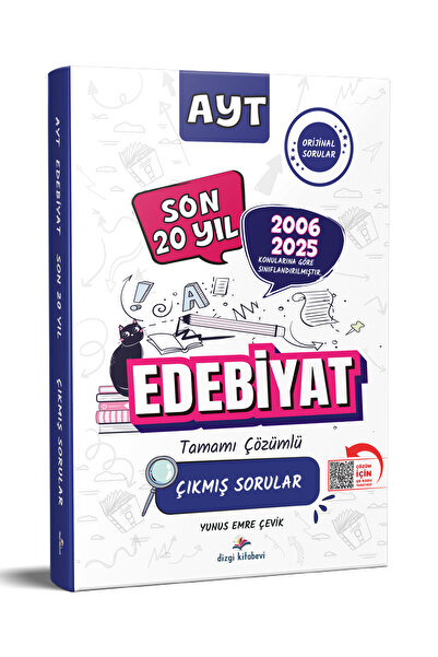 Dizgi Kitap 2026 AYT Edebiyat Konularına Göre Tasnif Edilmiş PDF Çözümlü Çıkm...