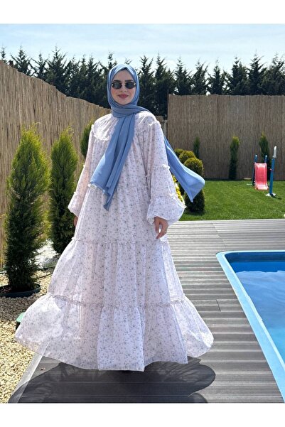 GÜZEL TRİKO SERANAT ŞİFON ELBİSE