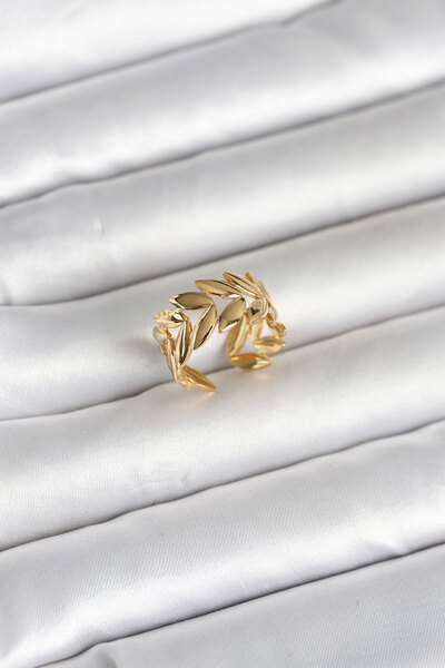 Lisinya 316L Steel Gold Color Virgo Figure Women's Ring -