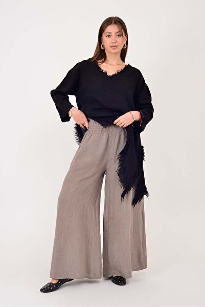 Park Moda 17744 ZAZ ΠΑΝΤΕΛΟΝΙ ΛΙΝΟ ΜΕ ΣΟΥΡΑ ΣΤΗ ΜΕΣΗ