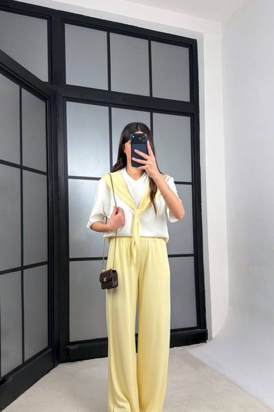 QBZ Modal Fabric Tie-Up Double Suit