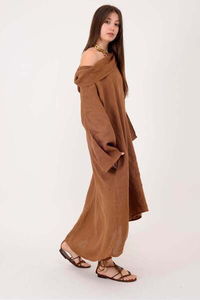 Park Moda 13357 KAMLERAN Γιακάς σάλι Λινό ΦΟΡΕΜΑ