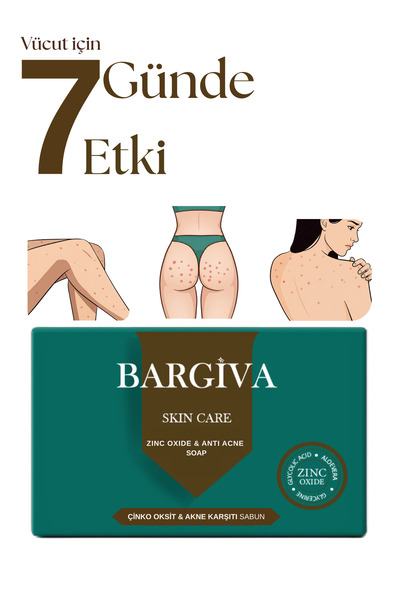BARGİVA Çinko Oksit İçerikli Popo,Sırt ve Omuz Sivilcesi Karşıtı Cilt Pürüzsü...