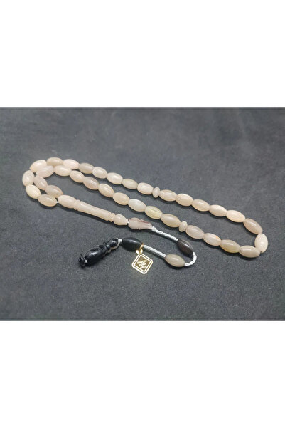 İskeçe Tesbih Τέχνη του Μάγιστρου Τζεμίλ με σχέδια, Λευκό Περλέ, Χειροποίητο ...