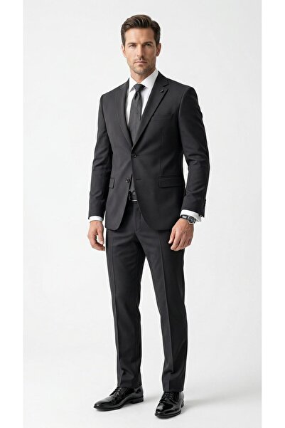 Plus Scorpion Ανδρικό κλασικό κοστούμι 2 τεμαχίων με 2 κουμπιά, στενή εφαρμογ...