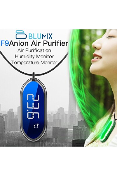 Other Blumix F9 Air Purifier Necklace with Temperature and Humidity Display S...