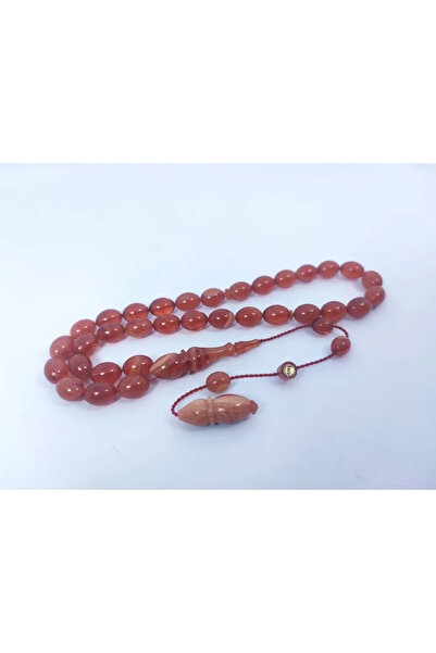 İskeçe Tesbih Muhammed Tacir Usta Eseri 0.6 Delim Double Polished Crimped Amber