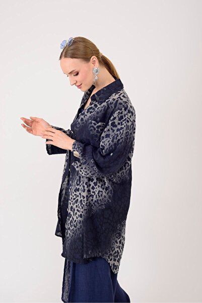 Park Moda 2502 ΠΟΥΚΑΜΙΣΟ ΤΟΥΝΙΚ ΜΕ ΣΧΕΔΙΟ ΛΕΟΠΑΡ