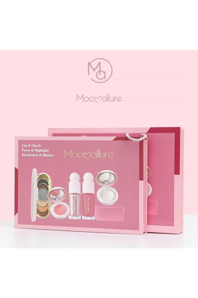 Moda Beauty مجموعة مكياج موكالور "ميني غلو" 5 قطع - طقم النضارة المتكامل للبش...